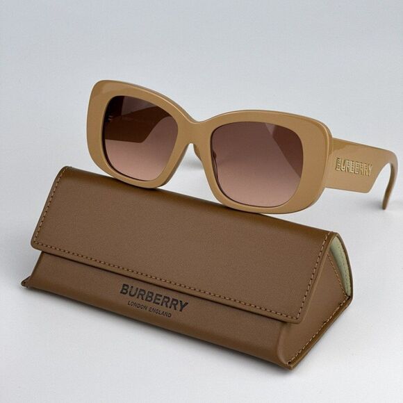 NEW Burberry BE4410 399013 Beige Pink Gradient Brown Square Women Sunglasses main image 5